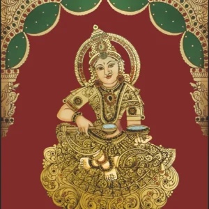 Goddess Annalakshmi (Annapoorani) – Tanjore Painting