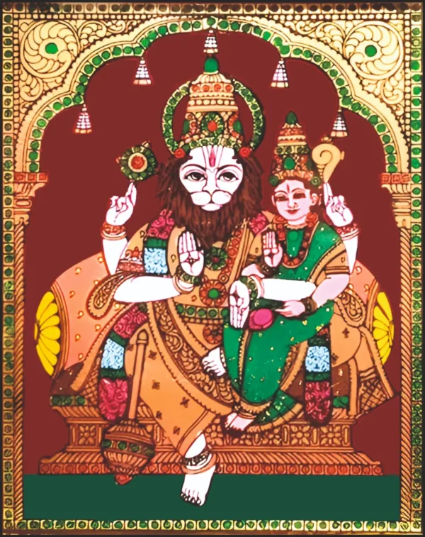 Lakshmi Narasimha with Goddess Lakshmi Lakshmi Narasimha with Goddess Lakshmi
