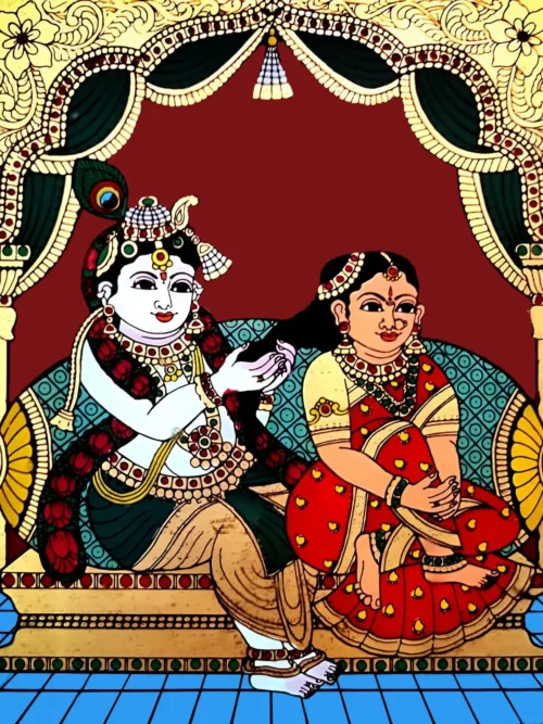 Lord Krishnan with Radha Lord Krishnan with Radha