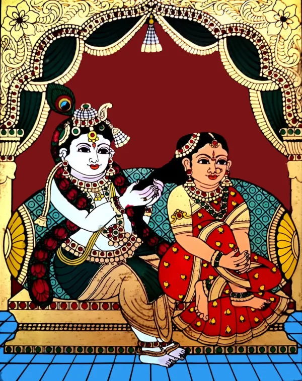 Lord Krishnan with Radha Lord Krishnan with Radha