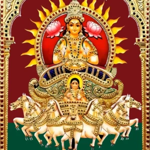 Lord Surya (The Sun God) – Tanjore Painting