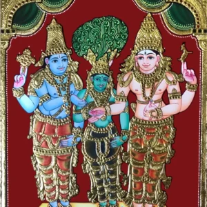 Lord Vishnu with Goddess Lakshmi also known as Alamelu Mangai Thaayaar Lord Vishnu with Goddess Lakshmi (Alamelu Mangai Thaayaar)