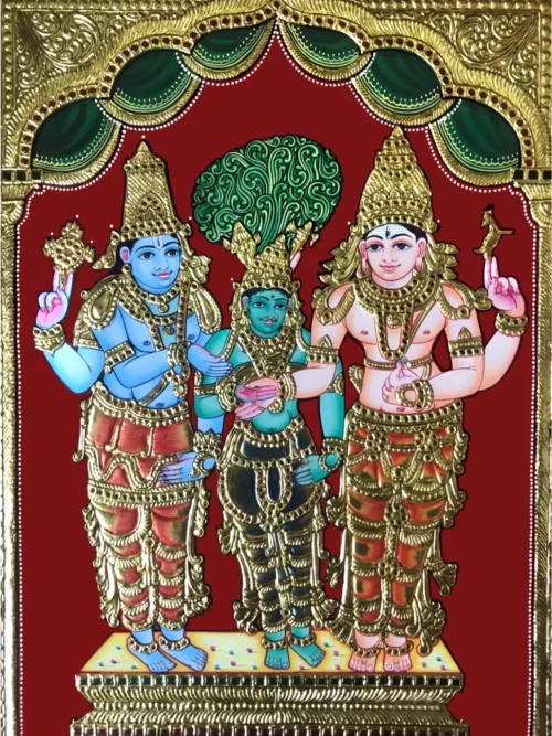 Lord Vishnu with Goddess Lakshmi also known as Alamelu Mangai Thaayaar Lord Vishnu with Goddess Lakshmi (Alamelu Mangai Thaayaar)